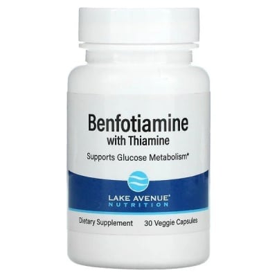 Картинка Бенфотіамін Lake Avenue Benfotiamine with Thiamine від інтернет-магазину спортивного харчування PowerWay
