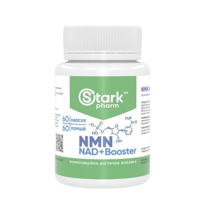 Картинка НМН Stark NMN Nicotinamide Mononucleotide 250 мг 60 капсул від інтернет-магазину спортивного харчування PowerWay