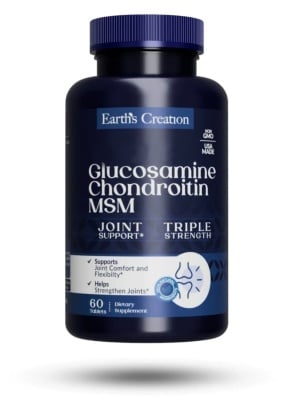 Картинка Засіб для суглобів Earth's Creation Glucosamine, Chondroitin, MSM від інтернет-магазину спортивного харчування PowerWay