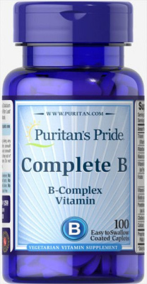 Картинка Вітаміни Puritan's Pride Complete B (B-Complex  Vitamin) від інтернет-магазину спортивного харчування PowerWay