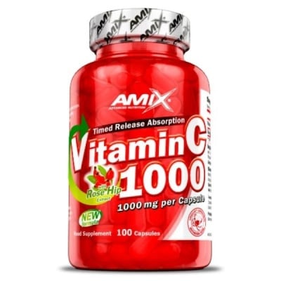 Картинка Вітамін С Amix Vitamin C with Rose Hip Extract від інтернет-магазину спортивного харчування PowerWay