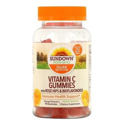 Картинка Вітамін С, Vitamin C Gummies, Sundown Naturals від інтернет-магазину спортивного харчування PowerWay