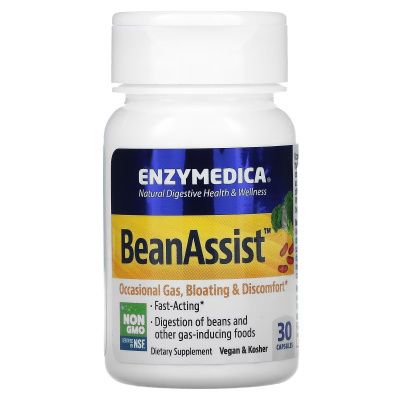 Картинка Травні ферменти Enzymedica BeanAssist 30 капсул від інтернет-магазину спортивного харчування PowerWay