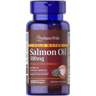 Картинка Риб'ячий жир з лосося Puritan's Pride Salmon Oil від інтернет-магазину спортивного харчування PowerWay