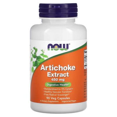 Картинка Екстракт артишоку Now Foods Artichoke Extract 450 мг 90 капсул від інтернет-магазину спортивного харчування PowerWay