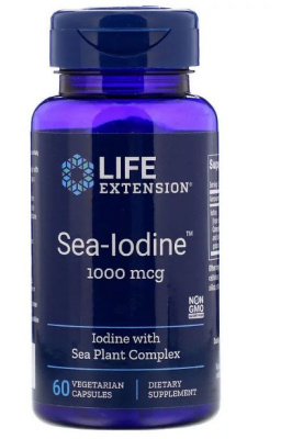 Картинка Йод, Life Extension, Sea-Iodine, 1000 мкг від інтернет-магазину спортивного харчування PowerWay