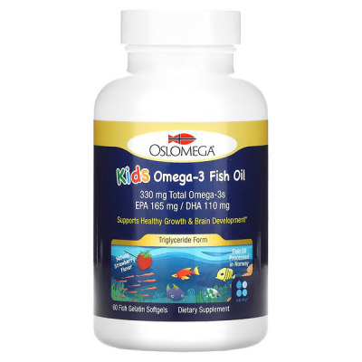 Картинка Риб'ячий жир з омега-3 для дітей Oslomega Kid's Omega-3 Fish Oil від інтернет-магазину спортивного харчування PowerWay