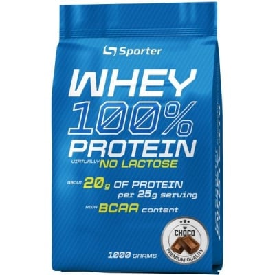 Картинка Протеїн Sporter Whey 100% Protein Virtually No Lactose від інтернет-магазину спортивного харчування PowerWay