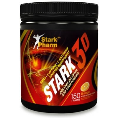 Картинка Передтренувальний комплекс Stark Pharm 3D Strong Mix DMAA & PUMP від інтернет-магазину спортивного харчування PowerWay