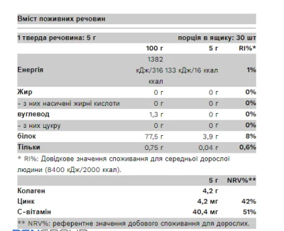 Морський колаген Pure Gold Collagen Hal italpor 150 г зі смаком малини