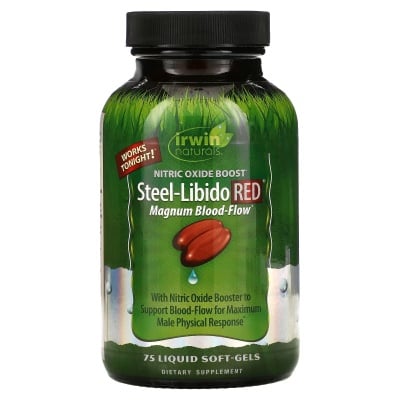 Картинка Добавка для посилення кровотоку в чоловіків Irwin Naturals Steel-Libido Red від інтернет-магазину спортивного харчування PowerWay