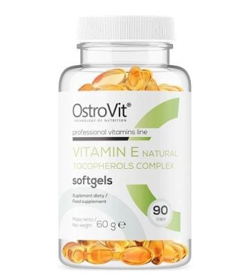 Картинка OstroVit Vitamin E + Tocopherols Complex Softgels від інтернет-магазину спортивного харчування PowerWay