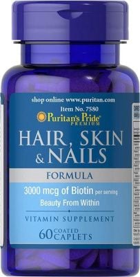 Картинка Вітаміни для волосся шкіри і нігтів Puritan's Pride Hair, Skin & Nails Formula Type 1 and 3 Collagen від інтернет-магазину спортивного харчування PowerWay