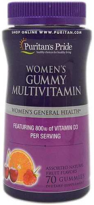 Картинка Мультивітаміни для жінок, Women's Gummy Multivitamin, Puritan's Pride від інтернет-магазину спортивного харчування PowerWay