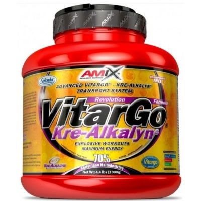 Картинка Вуглеводна суміш Amix VitarGo + Kre-Alkalyn 2000 г зі смаком апельсину від інтернет-магазину спортивного харчування PowerWay