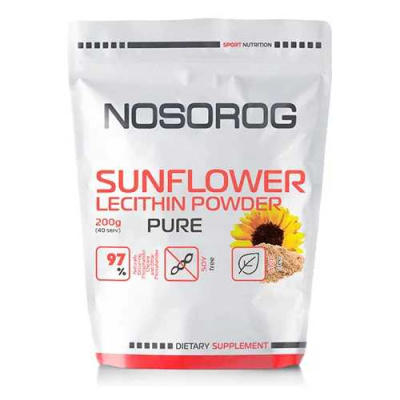 Картинка Соняшниковий лецитин Nosorog Sunflower Lecithin Powder, 200 г від інтернет-магазину спортивного харчування PowerWay