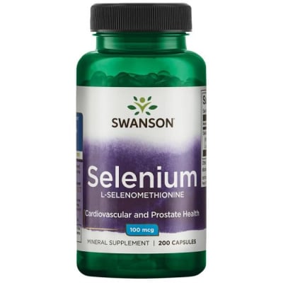 Картинка Селен, Selenium L-Selenomethionine, Swanson від інтернет-магазину спортивного харчування PowerWay