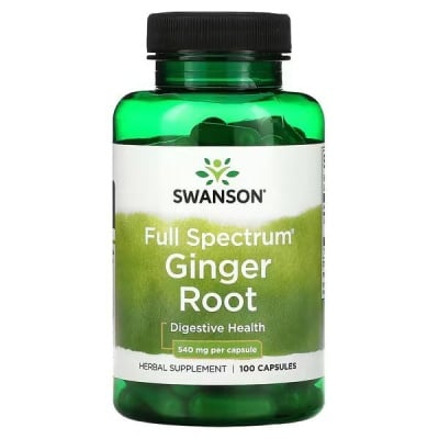 Картинка Корінь імбиру Swanson Full Spectrum Ginger Root від інтернет-магазину спортивного харчування PowerWay
