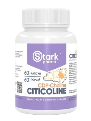 Картинка Цитиколін Stark Citicoline 60 капсул від інтернет-магазину спортивного харчування PowerWay