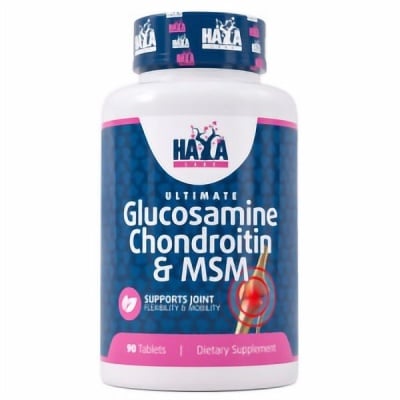 Картинка Комплекс для суглобів Haya Labs Ultimate Glucosamine Chondroitin and MSM 90 таблеток від інтернет-магазину спортивного харчування PowerWay