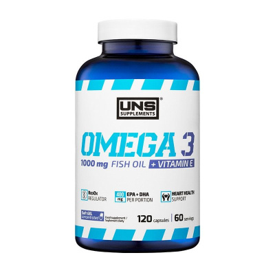 Картинка Омега-3 жирні кислоти UNS Omega 3 1000 mg від інтернет-магазину спортивного харчування PowerWay