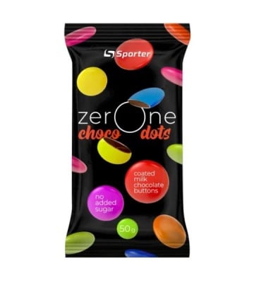 Картинка Драже Sporter Zero One Choco Dots 40 г молочний шоколад від інтернет-магазину спортивного харчування PowerWay