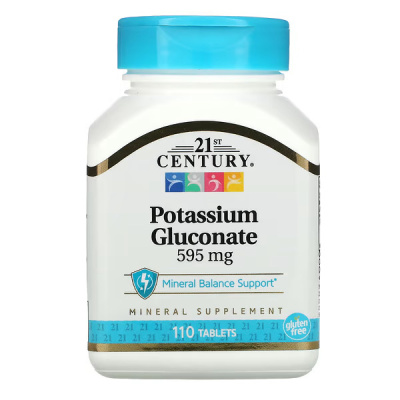 Картинка Глюконат калію 21st Century Potassium Gluconate від інтернет-магазину спортивного харчування PowerWay