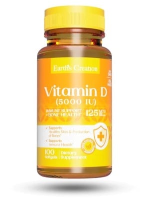 Картинка Вітамін D3, Vitamin D3, Earth's Creation від інтернет-магазину спортивного харчування PowerWay