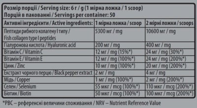 Картинка Морський колаген Sporter Marine Collagen + Hyаluronic Аcid від інтернет-магазину спортивного харчування PowerWay