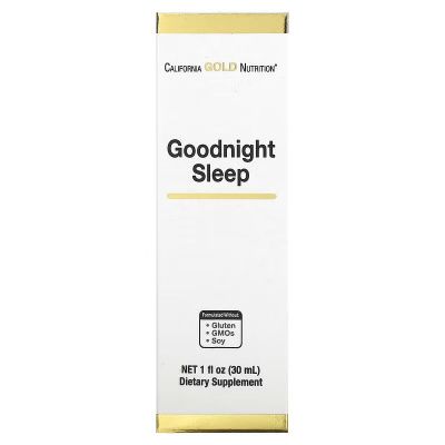 Картинка California Gold Nutrition, Goodnight Sleep, засіб для сну, 30 мл від інтернет-магазину спортивного харчування PowerWay