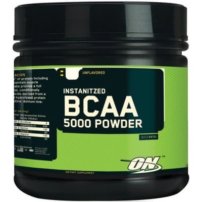 Картинка Комплекс амінокислот Optimum Nutrition BCAA 5000 Powder від інтернет-магазину спортивного харчування PowerWay