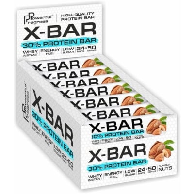 Картинка Протеїновий батончики X-BAR Powerful Progress  від інтернет-магазину спортивного харчування PowerWay