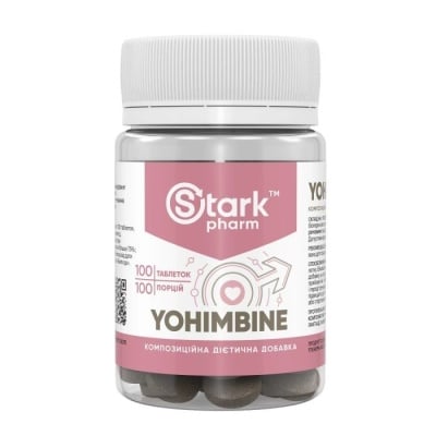 Картинка Йохімбін Stark Pharm Yohimbine 100 таблеток від інтернет-магазину спортивного харчування PowerWay
