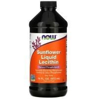 Лецитин соняшниковий рідкий, Sunflower Liquid Lecithin, Now Foods
