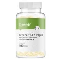 Картинка Бетаїн гідрохлорид з пепсином OstroVit Betaine HCL + Pepsin від інтернет-магазину спортивного харчування PowerWay