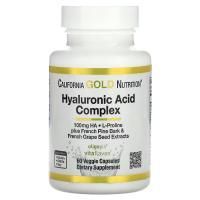 Комплекс із гіалуроновою кислотою California Gold Nutrition Hyaluronic Acid Complex 60 капсул
