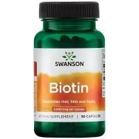 Картинка Біотин, Swanson,  Biotin 5000 мг від інтернет-магазину спортивного харчування PowerWay
