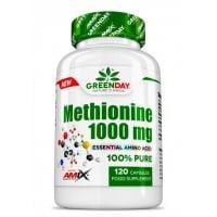 Картинка Метіонін GreenDay Methionine 1000 мг 120 капсул від інтернет-магазину спортивного харчування PowerWay