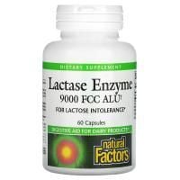 Картинка Лактаза Natural Factors Lactase Enzyme 9000 FCC ALU, 60 капсул від інтернет-магазину спортивного харчування PowerWay