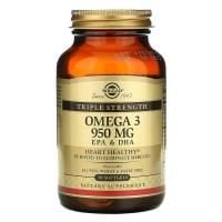 Картинка Solgar, Omega-3, EPA & DHA, Triple Strength, 950 mg від інтернет-магазину спортивного харчування PowerWay